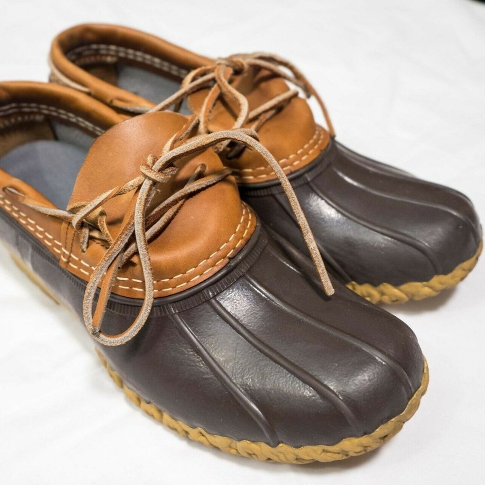L.L. Bean Boots, Brown/Brown, Rubber Moc 8 Narrow